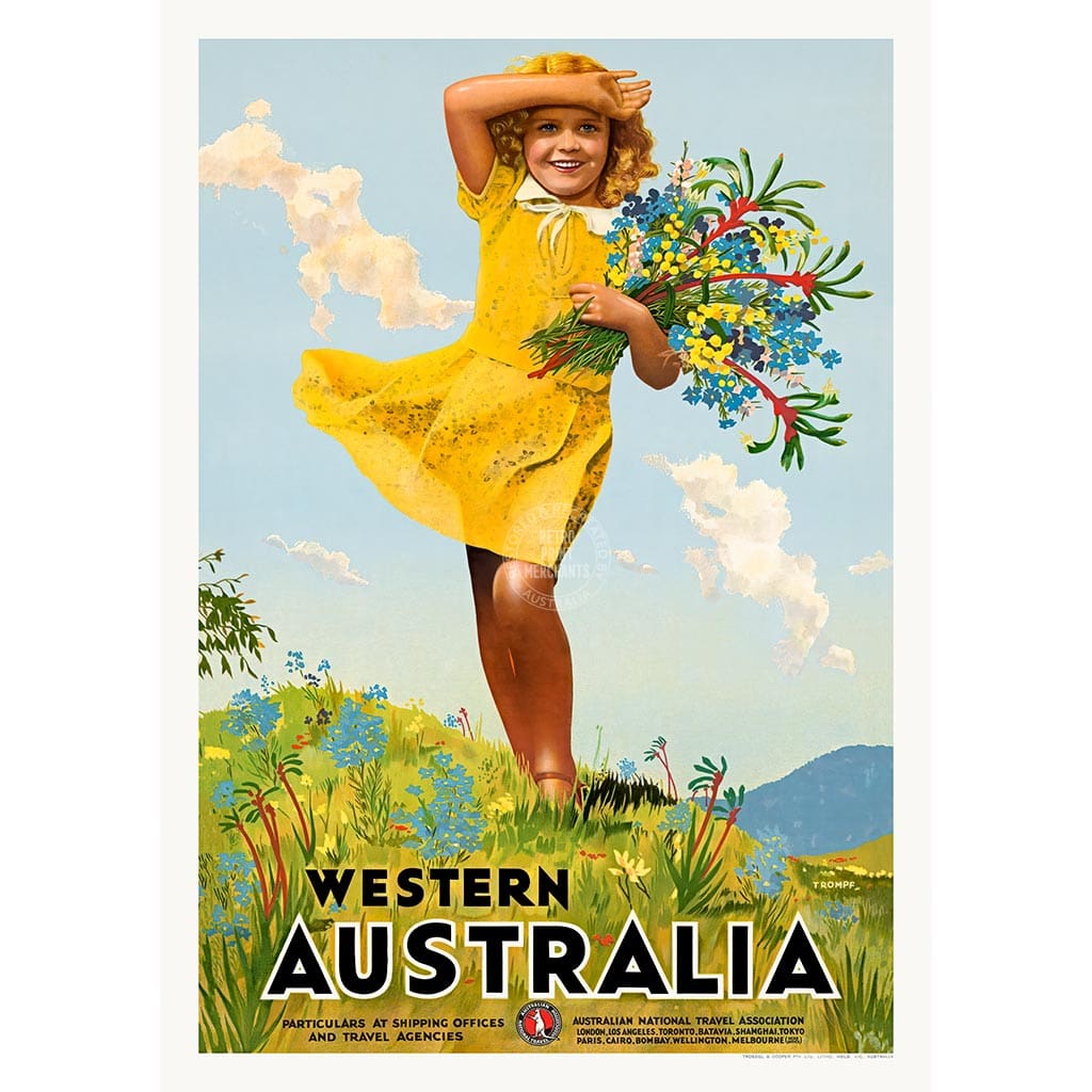 Western Australia Wildflowers | A3 297 X 420Mm 11.7 16.5 Inches / Unframed Print Art