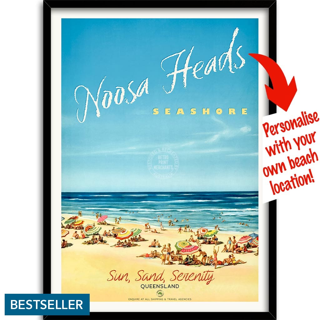 Your Own Beach Location | Personalise It Or Keep Noosa Heads A3 297 X 420Mm 11.7 16.5 Inches /