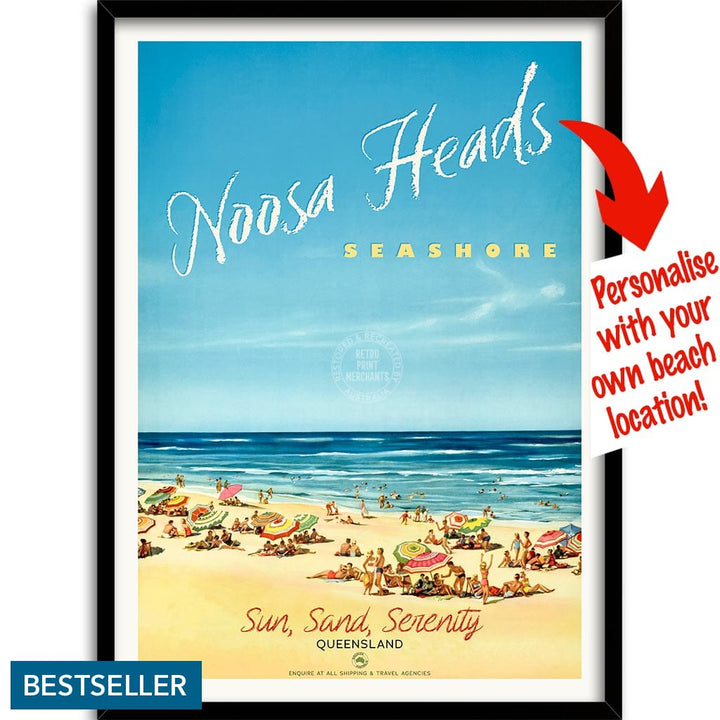 Your Own Beach Location | Personalise It Or Keep Noosa Heads A3 297 X 420Mm 11.7 16.5 Inches /