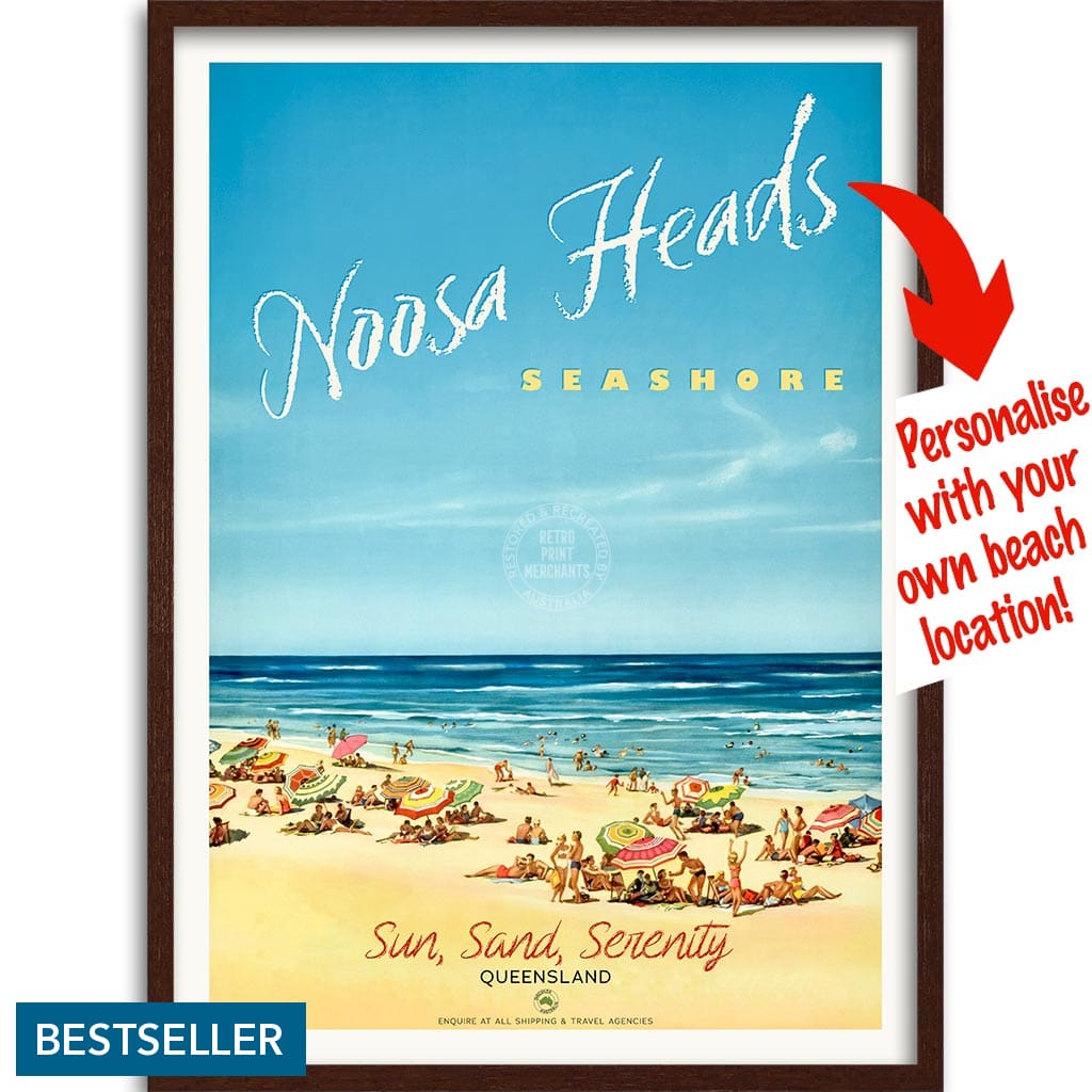 Your Own Beach Location | Personalise It Or Keep Noosa Heads A3 297 X 420Mm 11.7 16.5 Inches /