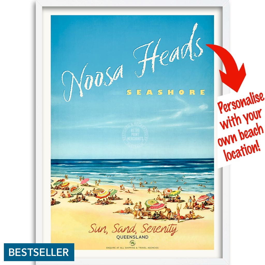 Your Own Beach Location | Personalise It Or Keep Noosa Heads A3 297 X 420Mm 11.7 16.5 Inches /