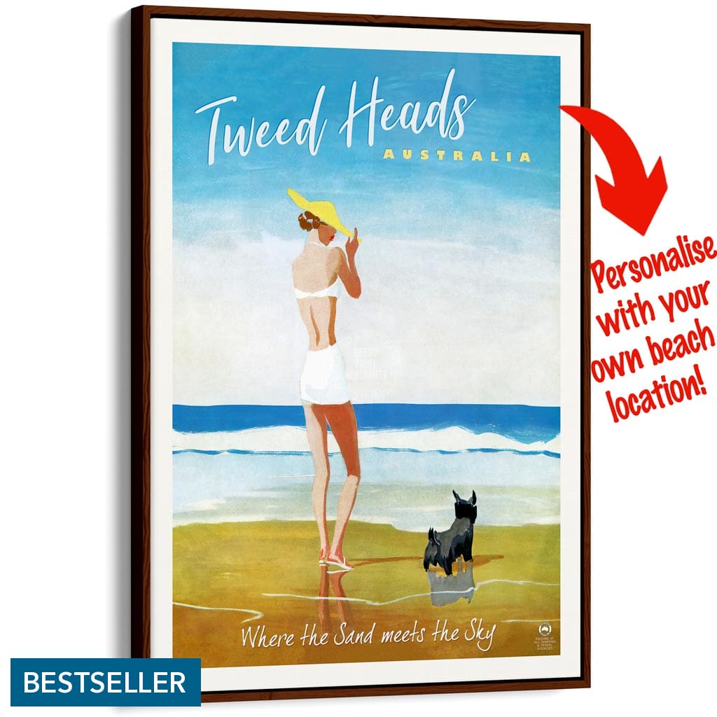 Your Own Beach Location | Personalise It Or Keep Tweed Heads A3 297 X 420Mm 11.7 16.5 Inches /