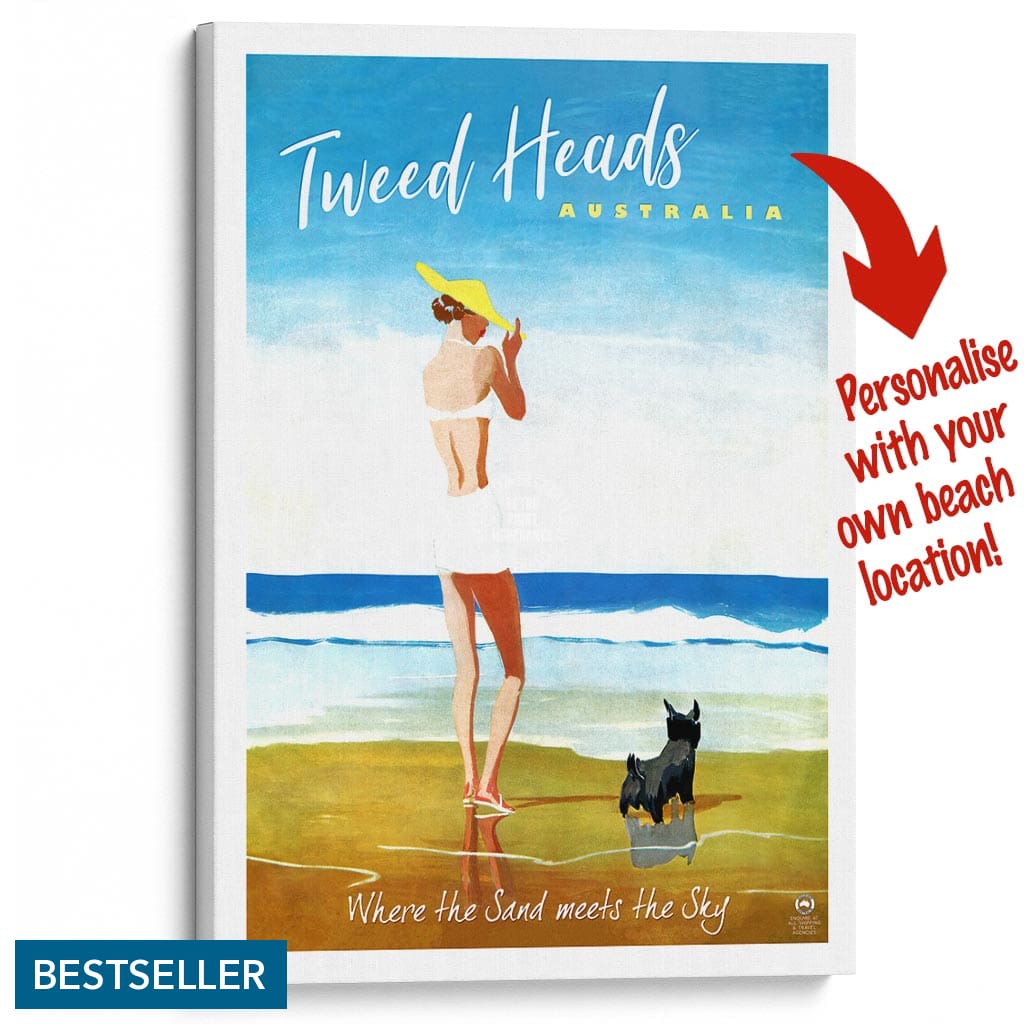Your Own Beach Location | Personalise It Or Keep Tweed Heads A3 297 X 420Mm 11.7 16.5 Inches /