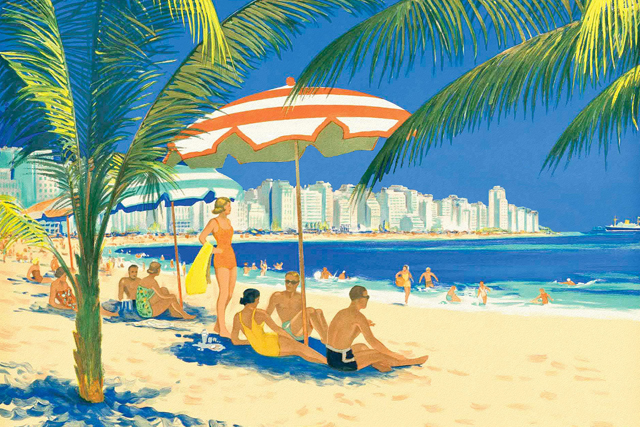 Retro Wall Art - Summer | Beach | Holiday Vintage Prints - La Brocante