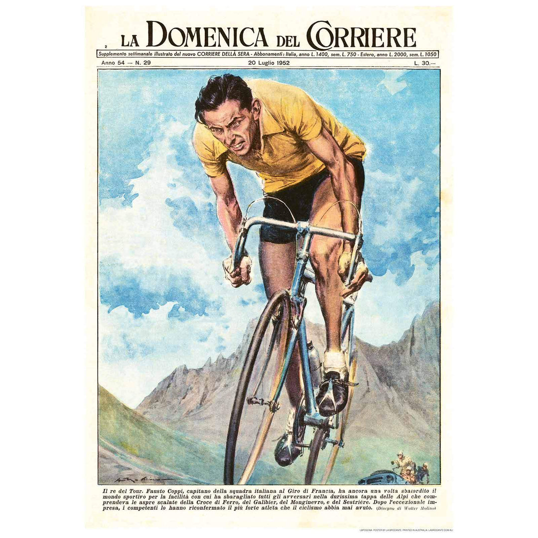 Fausto Coppi | Italy Print Art