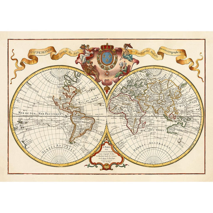 MAP OF THE WORLD 1720 | FRANCE