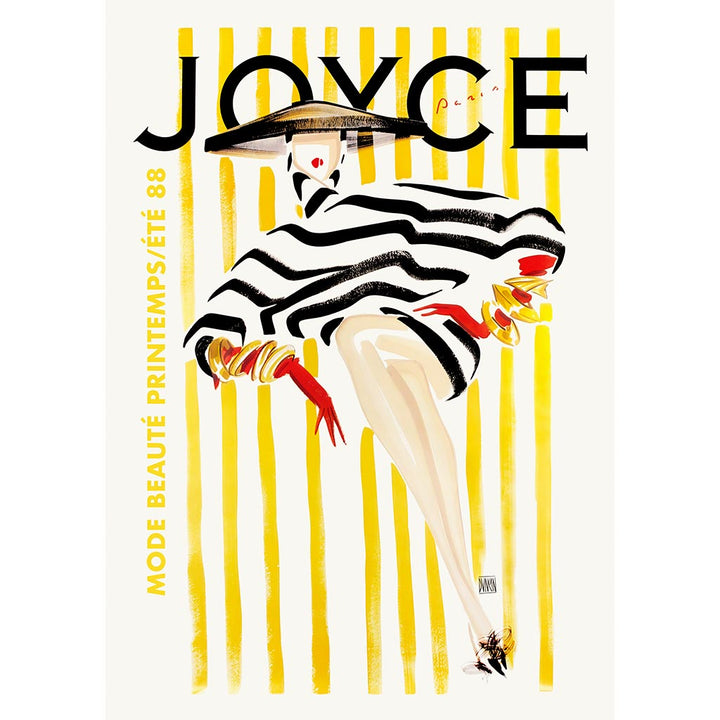 Joyce Magazine 1988 | French Vintage Cover Wall Art Print