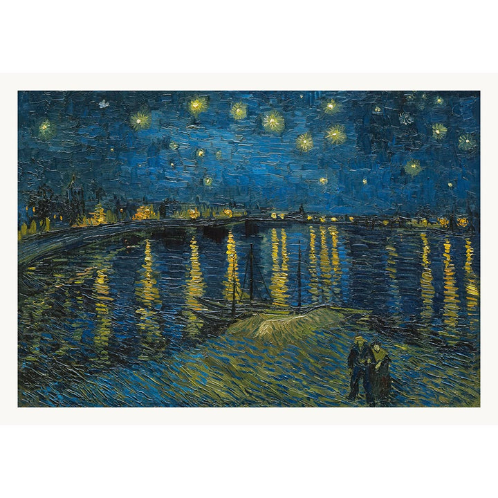 Van Gogh Starry Night Over The Rhone | Post-Impressionist Painting Art Print