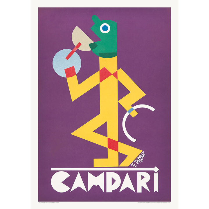 Campari by Depero 1928 | Italian Vintage Futurist Wall Art Print