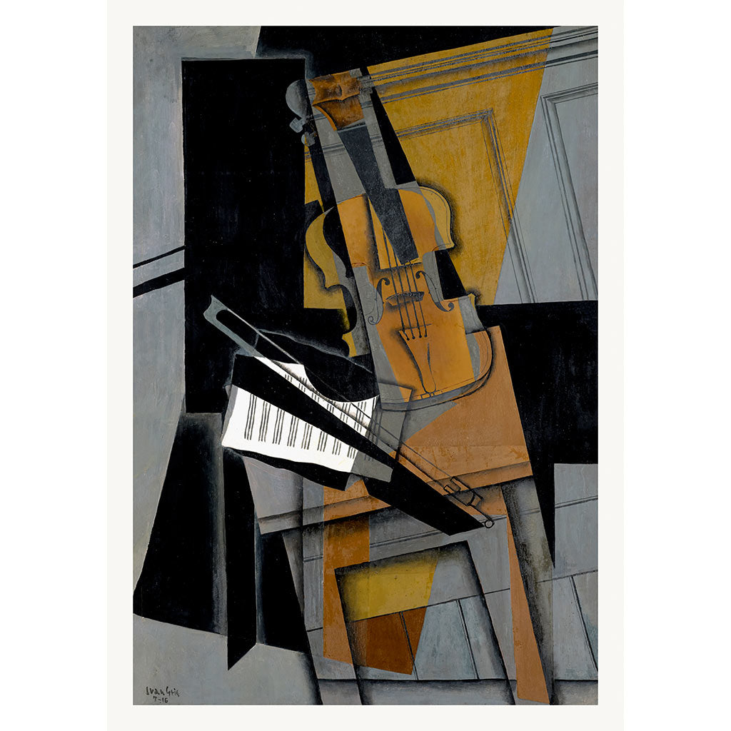Juan Gris The Violin | Cubism Painting Art Print