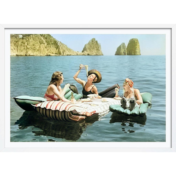 Pasta Off Capri In Colour | Italian Vintage Wall Art Print