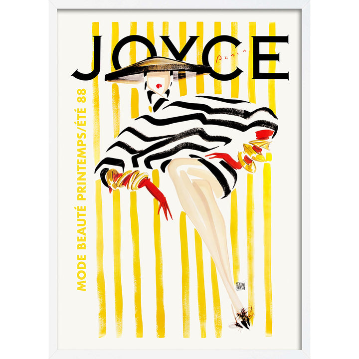 Joyce Magazine 1988 | French Vintage Cover Wall Art Print