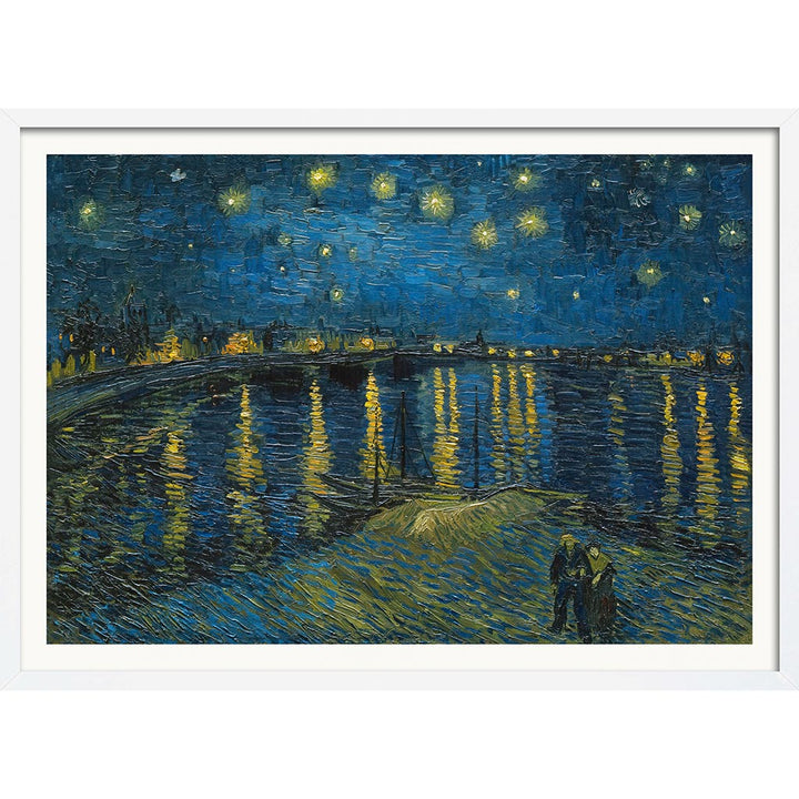 Van Gogh Starry Night Over The Rhone | Post-Impressionist Painting Art Print