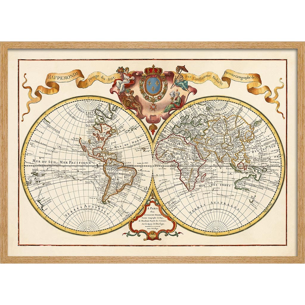 MAP OF THE WORLD 1720 | FRANCE