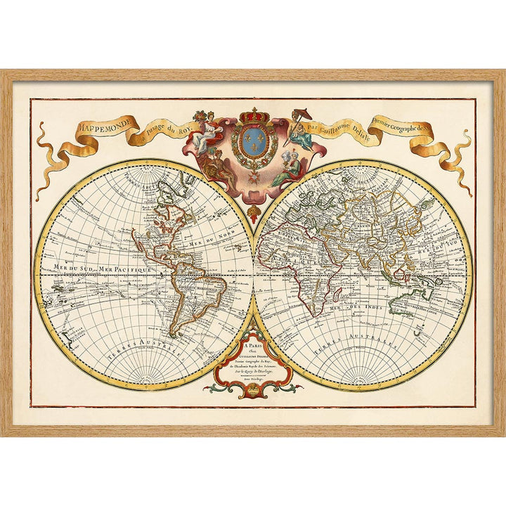 MAP OF THE WORLD 1720 | FRANCE