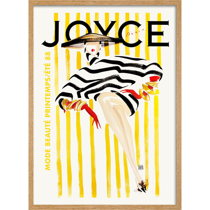Joyce Magazine 1988 | French Vintage Cover Wall Art Print