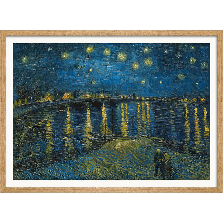 Van Gogh Starry Night Over The Rhone | Post-Impressionist Painting Art Print