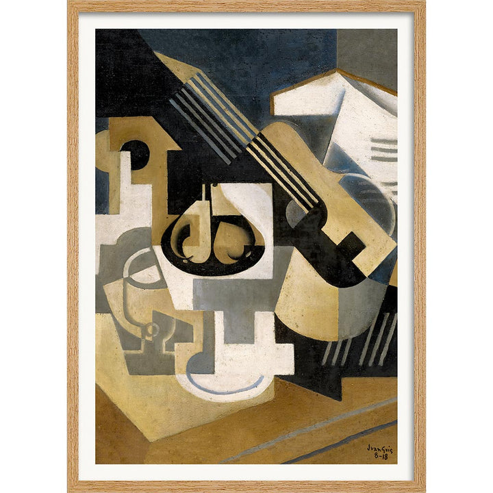 Juan Gris Guitar and Fruit Bowl | Cubism Painting Art Print