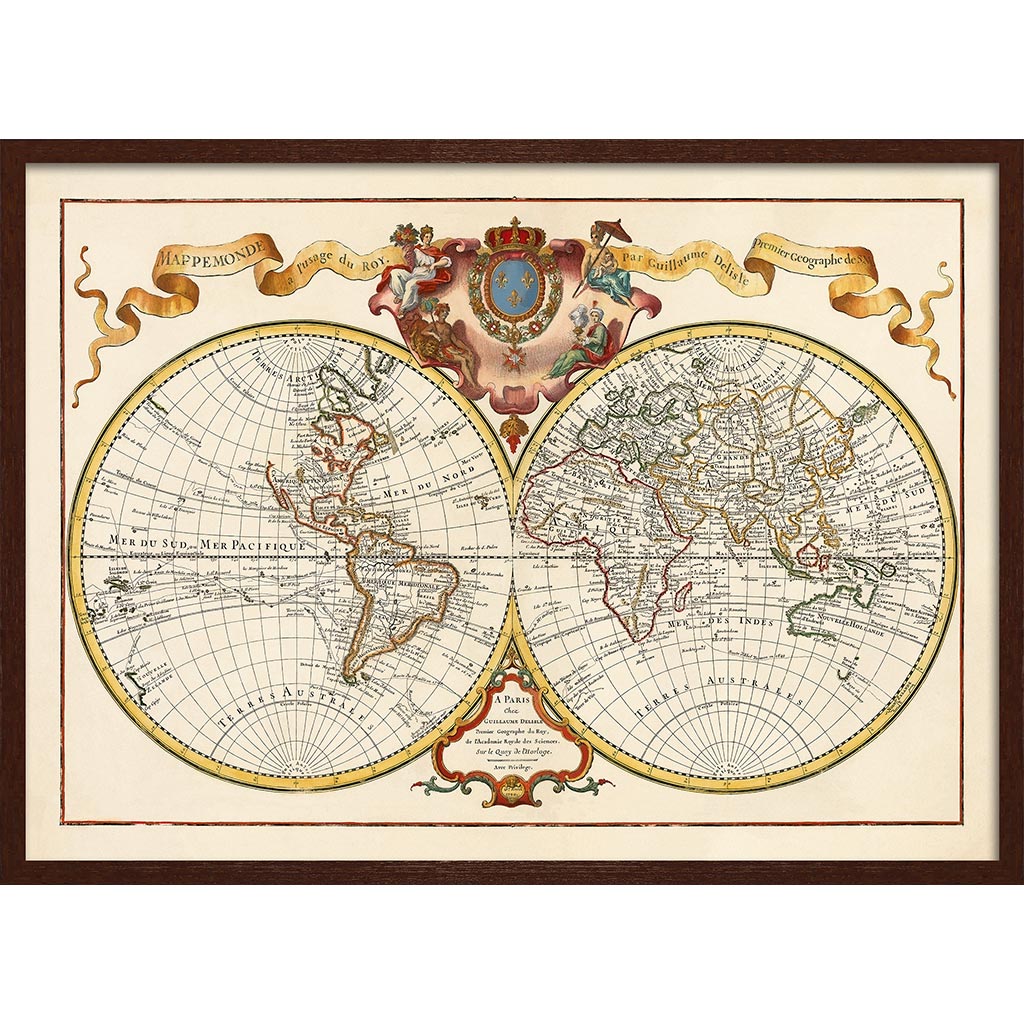 MAP OF THE WORLD 1720 | FRANCE