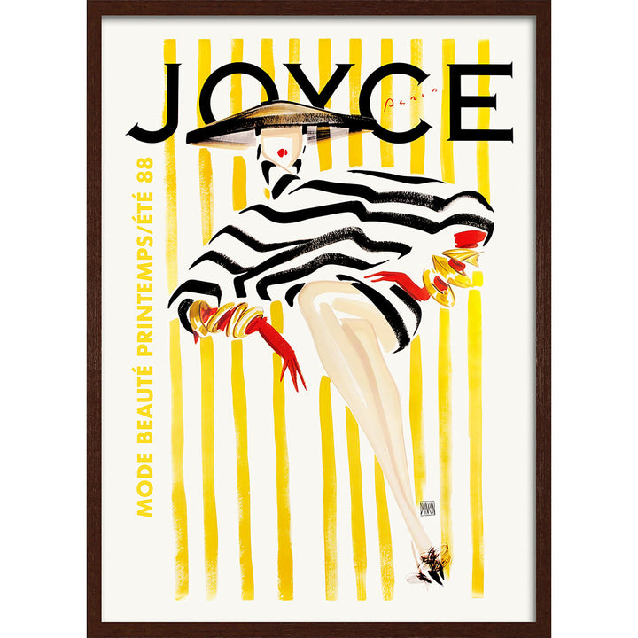 Joyce Magazine 1988 | French Vintage Cover Wall Art Print