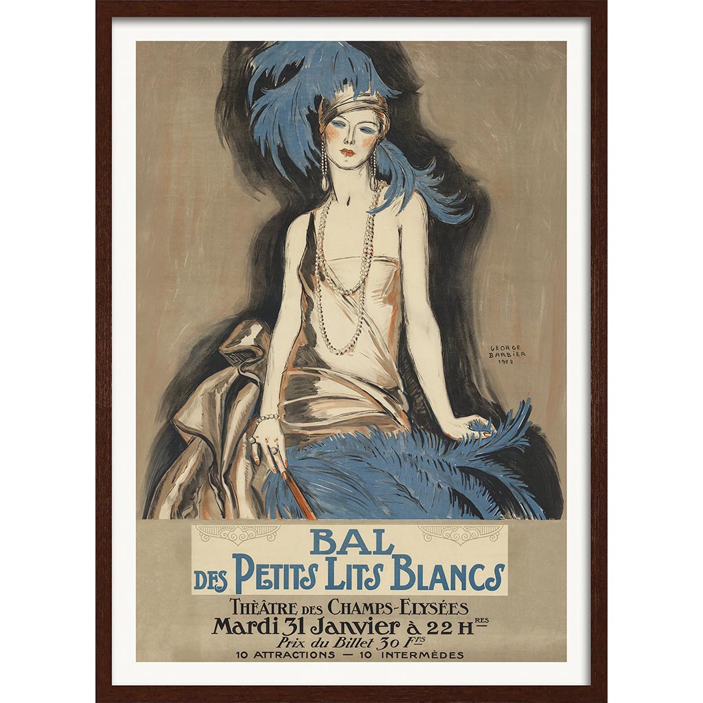 Champs-Élysées Ball Poster | French 1922 Art Deco Wall Art Print
