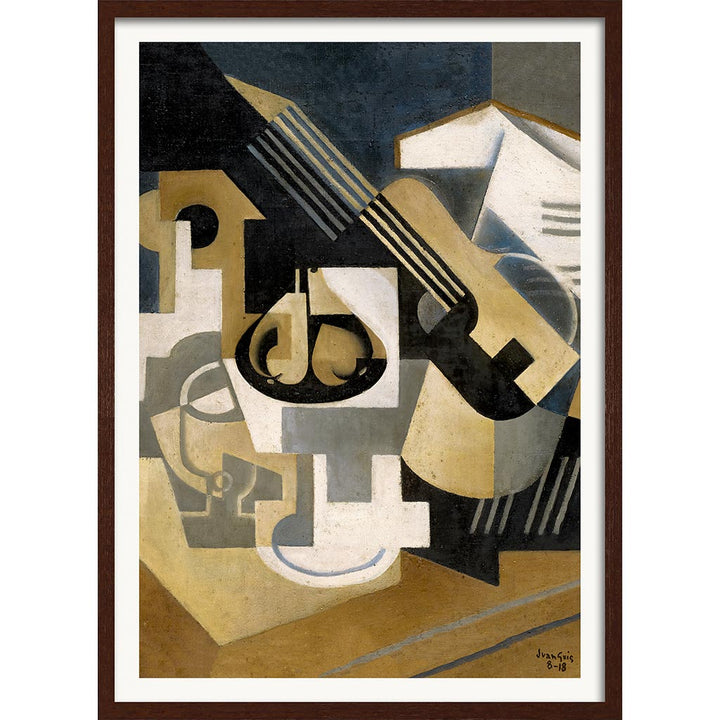Juan Gris Guitar and Fruit Bowl | Cubism Painting Art Print