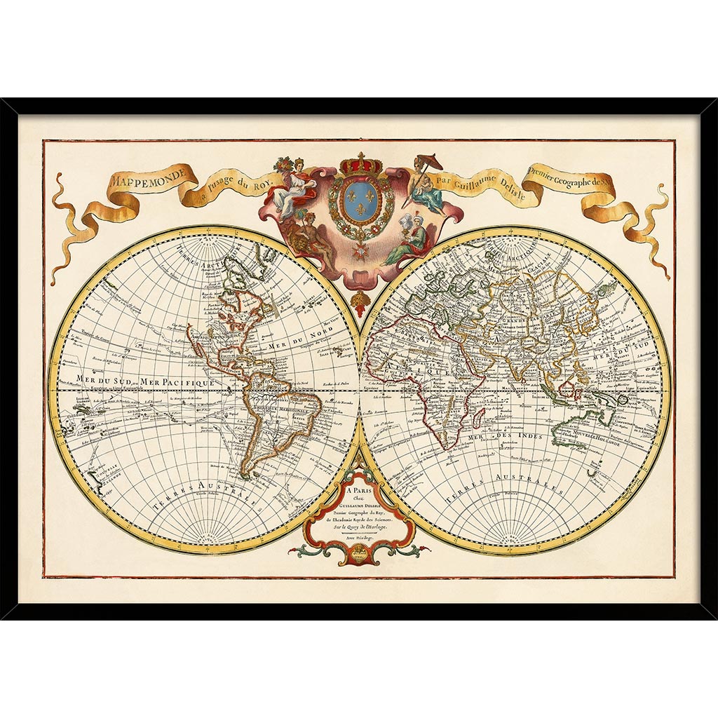 MAP OF THE WORLD 1720 | FRANCE
