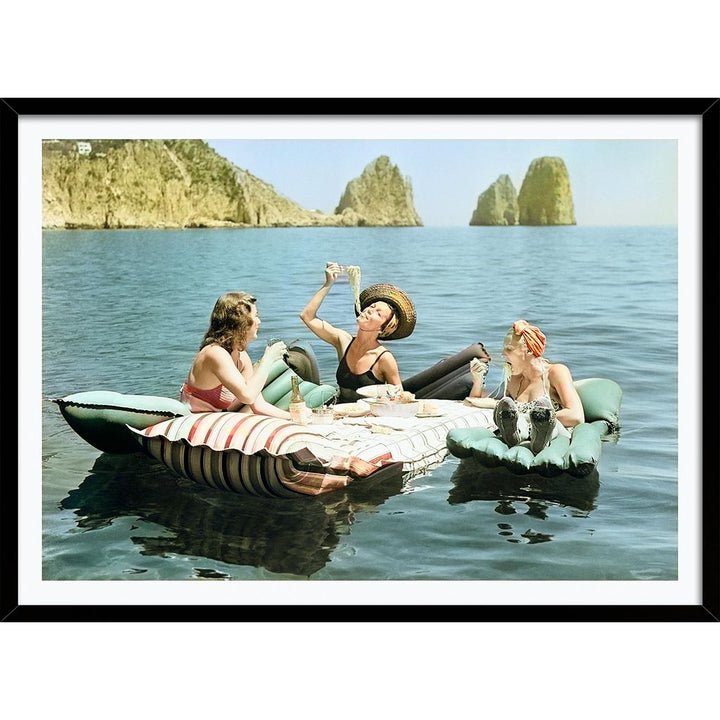 Pasta Off Capri In Colour | Italian Vintage Wall Art Print