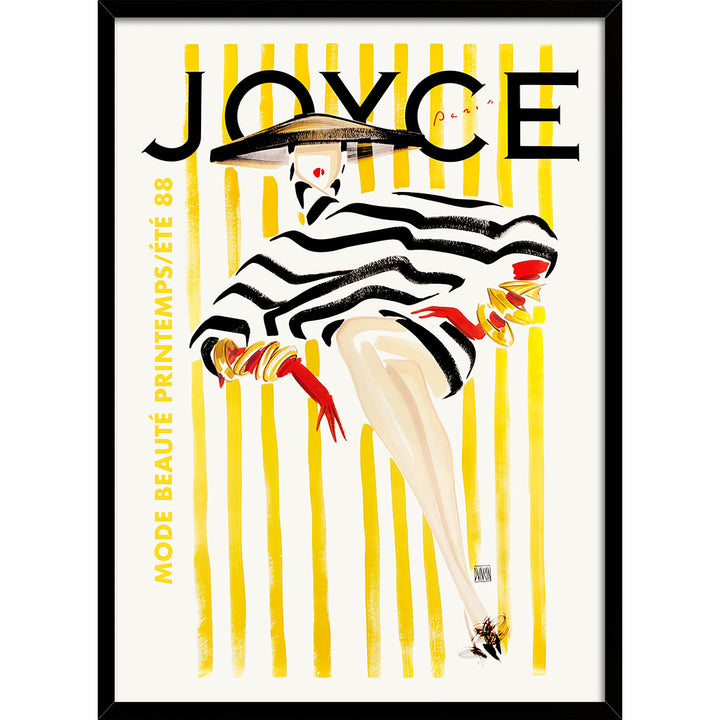 Joyce Magazine 1988 | French Vintage Cover Wall Art Print