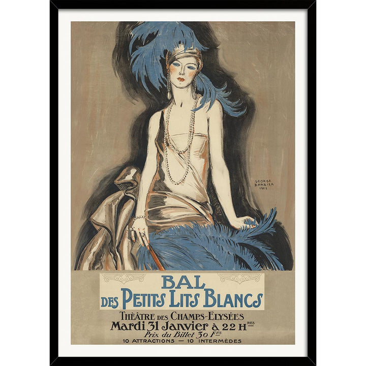 Champs-Élysées Ball Poster | French 1922 Art Deco Wall Art Print