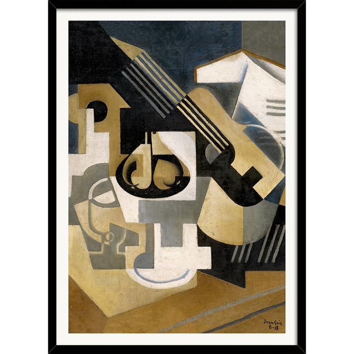 Juan Gris Framed Cubist Wall Art Prints, Set of 3