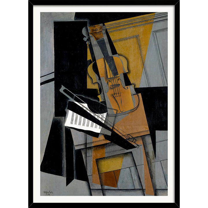 Juan Gris Framed Cubist Wall Art Prints, Set of 2