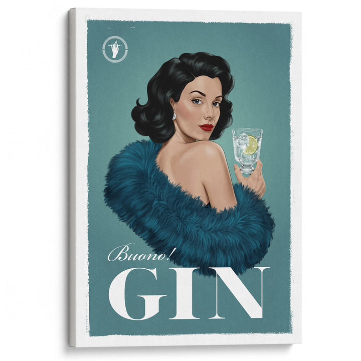 Gin | Italian Retro Wall Art Print