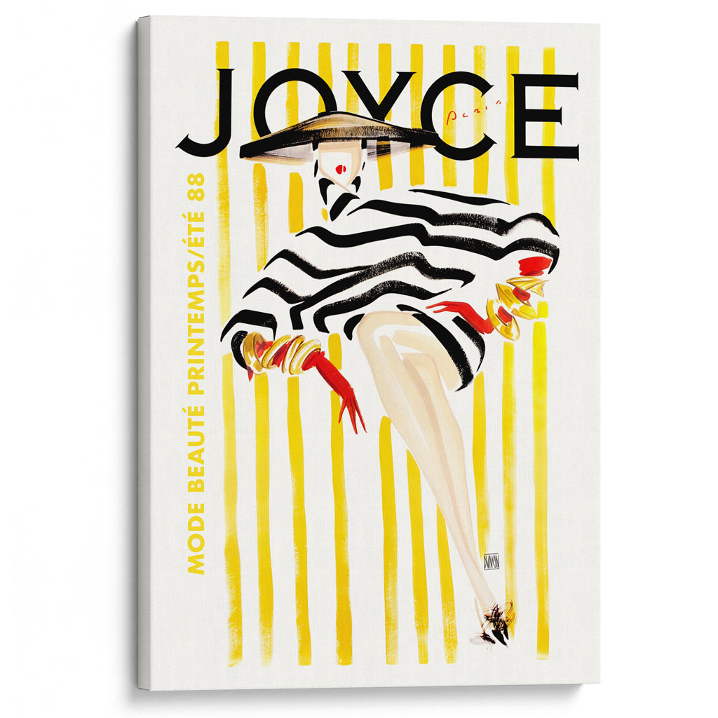 Joyce Magazine 1988 | French Vintage Cover Wall Art Print