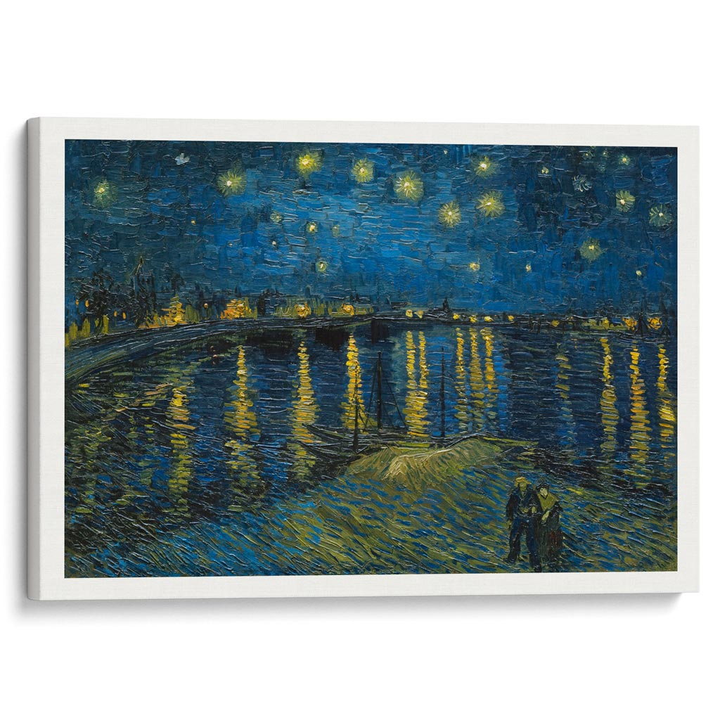 Van Gogh Starry Night Over The Rhone | Post-Impressionist Painting Art Print