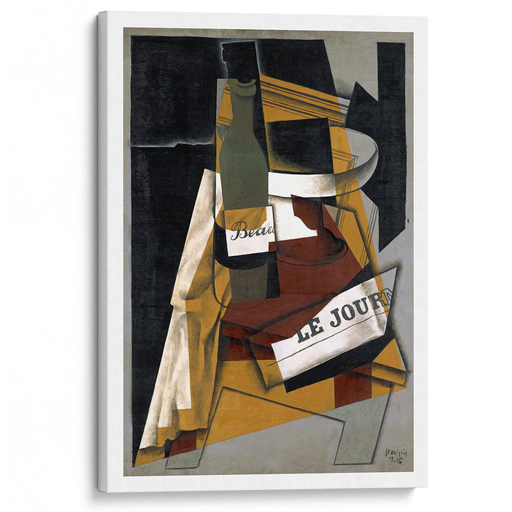 Juan Gris Bottle and Fruit Dish | Cubism Painting Art Print