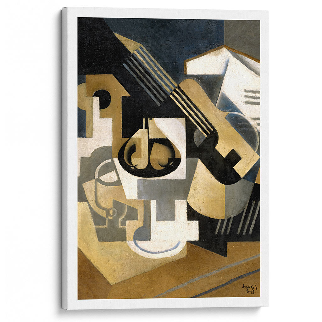 Juan Gris Guitar and Fruit Bowl | Cubism Painting Art Print