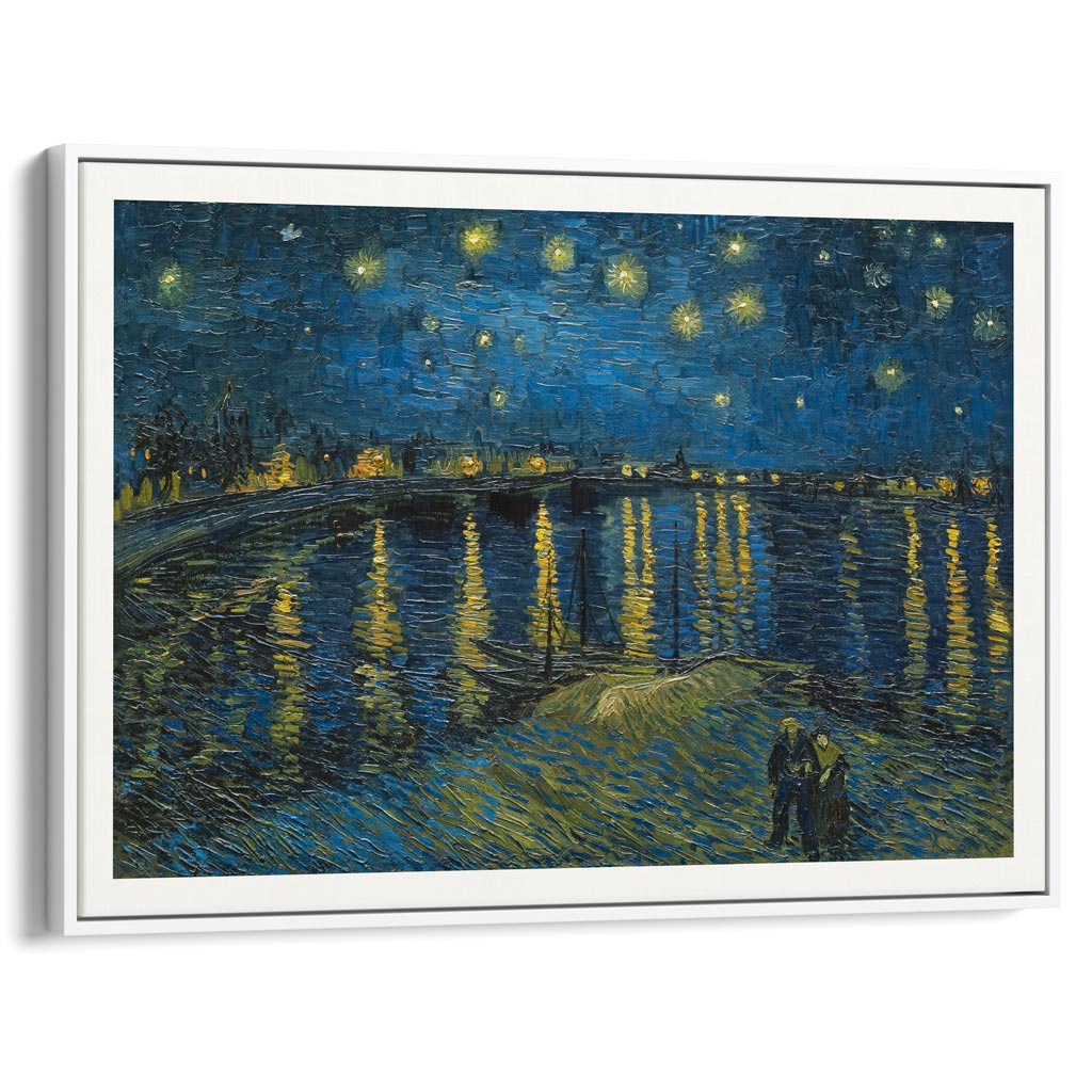 Van Gogh Starry Night Over The Rhone | Post-Impressionist Painting Art Print