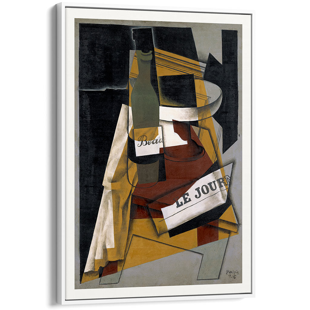 Juan Gris Bottle and Fruit Dish | Cubism Painting Art Print