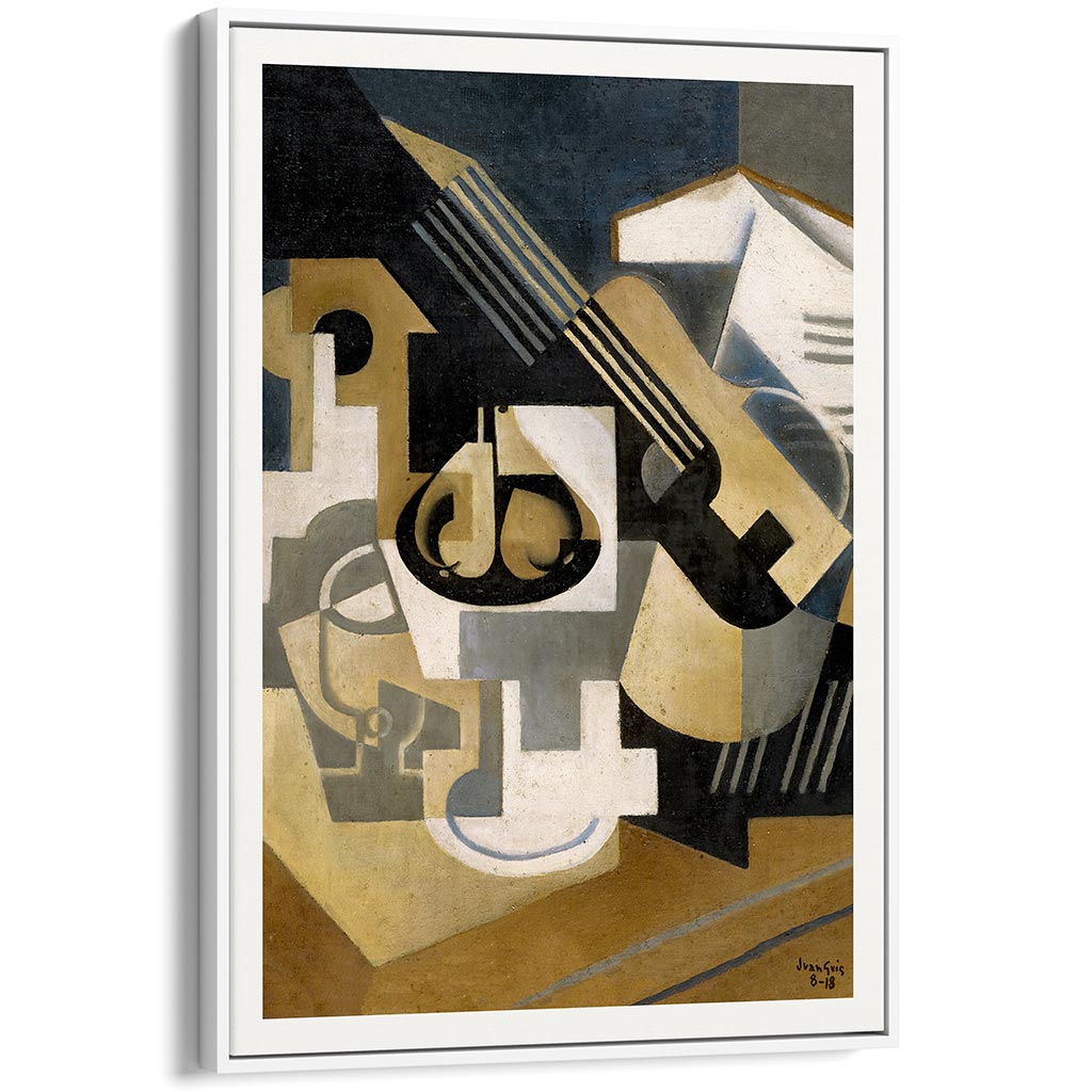 Juan Gris Guitar and Fruit Bowl | Cubism Painting Art Print