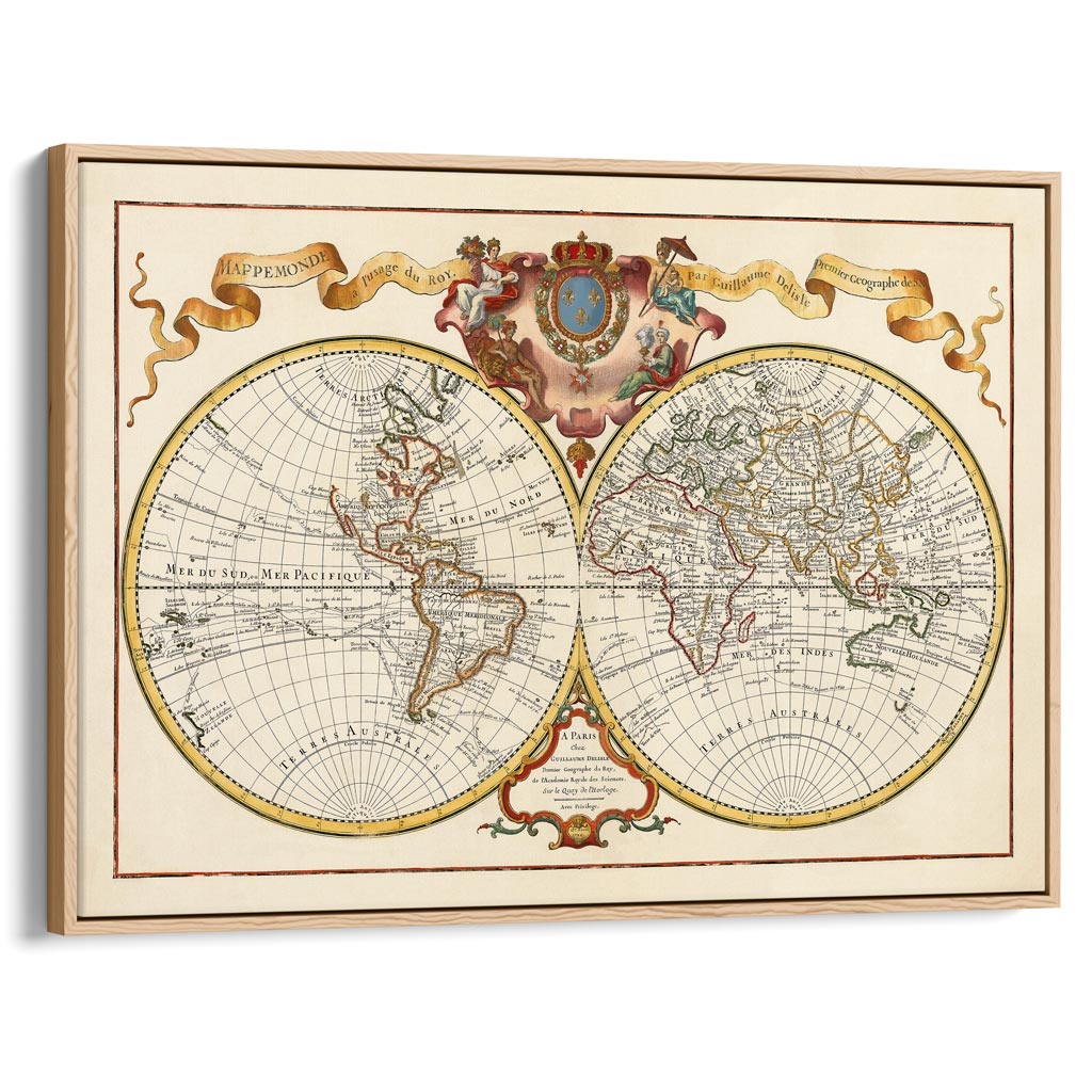 MAP OF THE WORLD 1720 | FRANCE