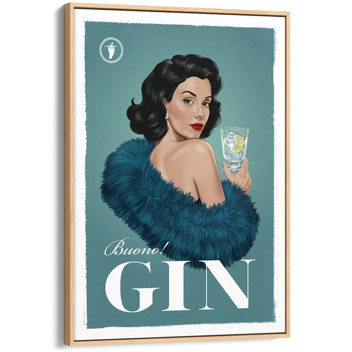 Gin | Italian Retro Wall Art Print