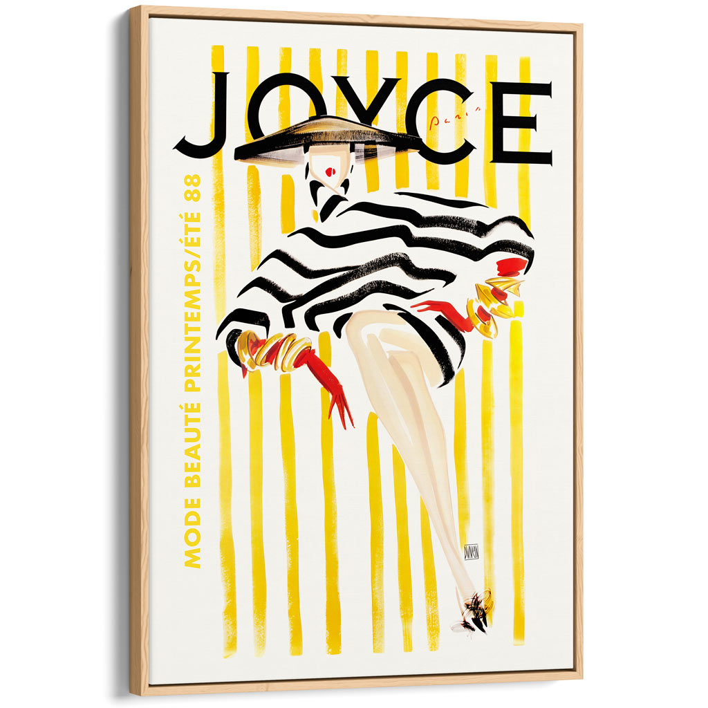 Joyce Magazine 1988 | French Vintage Cover Wall Art Print