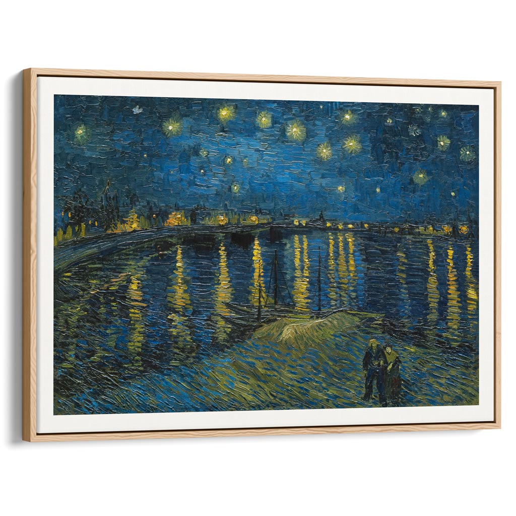 Van Gogh Starry Night Over The Rhone | Post-Impressionist Painting Art Print