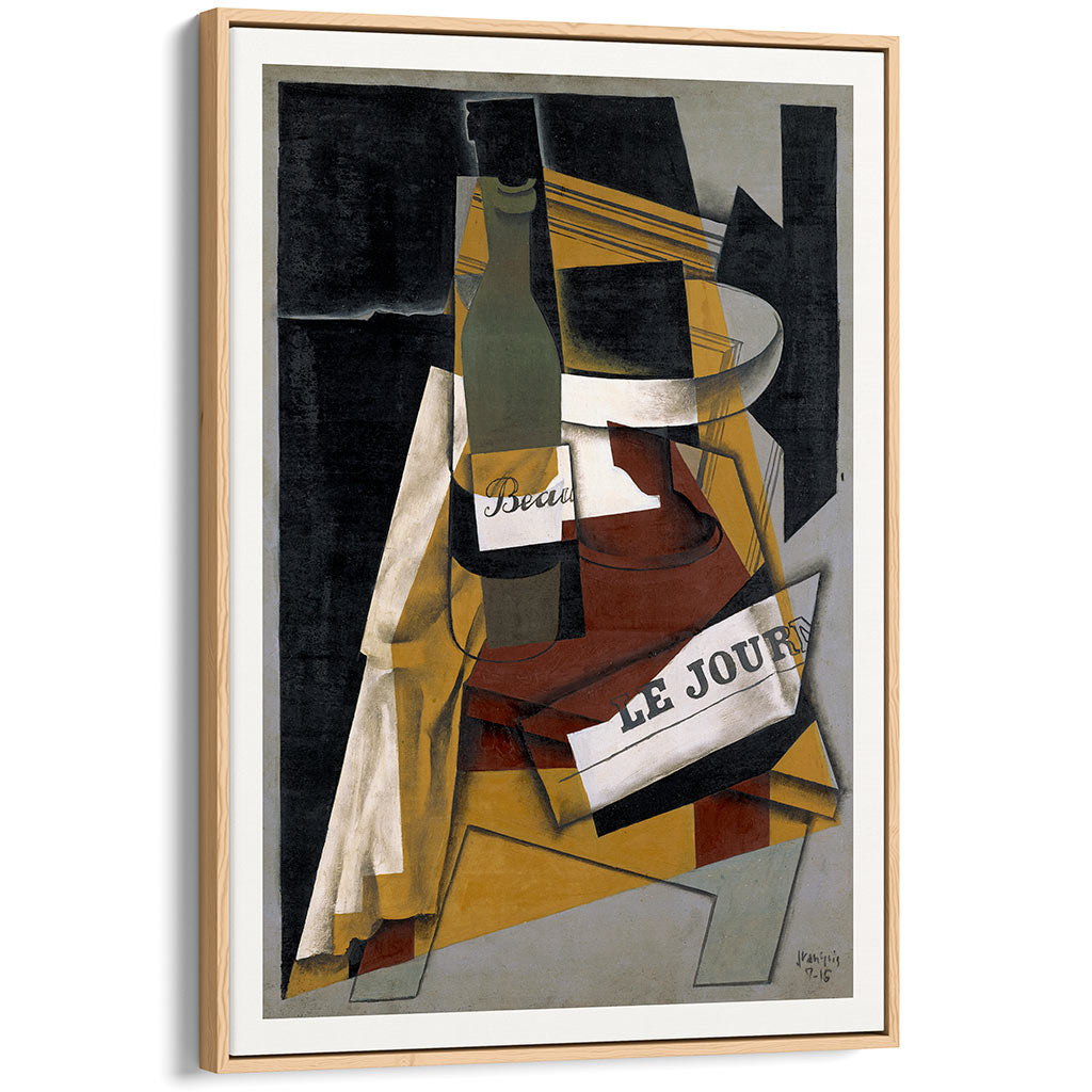 Juan Gris Bottle and Fruit Dish | Cubism Painting Art Print