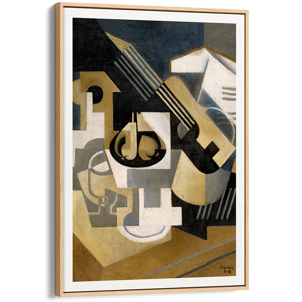 Juan Gris Guitar and Fruit Bowl | Cubism Painting Art Print