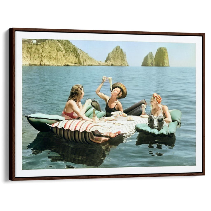 Pasta Off Capri In Colour | Italian Vintage Wall Art Print