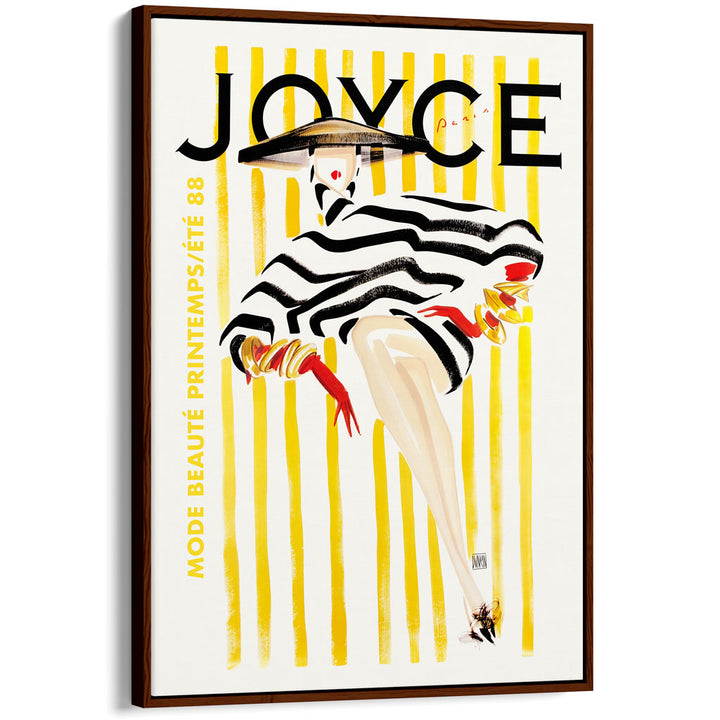 Joyce Magazine 1988 | French Vintage Cover Wall Art Print