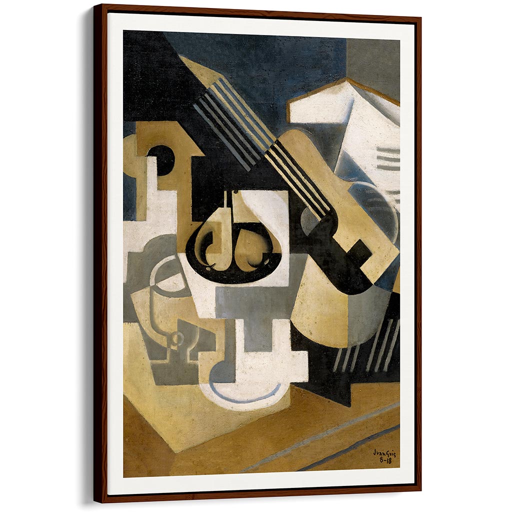 Juan Gris Guitar and Fruit Bowl | Cubism Painting Art Print