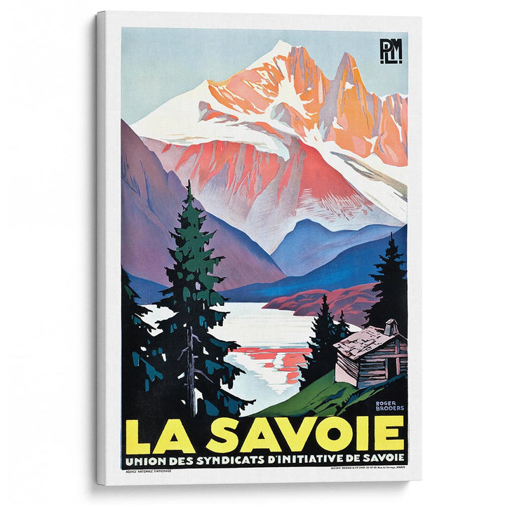 La Savoie 1930 | France A3 297 X 420Mm 11.7 16.5 Inches / Stretched Canvas Print Art